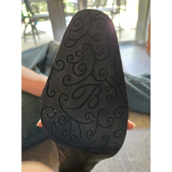 Vintage Brighton Women's Black Mules Size 10M Slip-On Elegant Casual Y2K - Picture 7 of 8